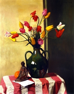 Tulipes et statuette de Maillol by Félix Vallotton