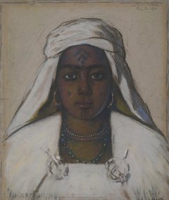Tunisian girl (Bedouin Woman in White)