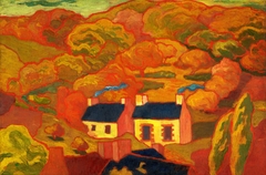 Two Thatched Cottages (Les deux chaumières) by Armand Seguin