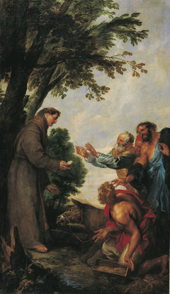 LE MIRACLE DE LA MULE by Anthony van Dyck