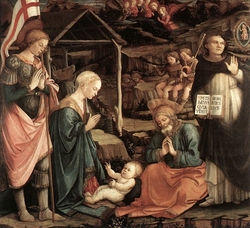 Adoration of the Child with Saints