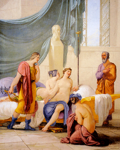 Socrate scopre Alcibiade in un bordello