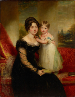 Victoria, Duchess of Kent, (1786-1861) with Princess Victoria, (1819-1901) by William Beechey