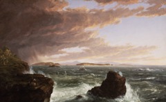 View Across Frenchman's Bay From Mt. Desert Island, After A Squall by Thomas Cole