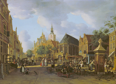 View of the Groenmarkt looking towards Westeinde in The Hague