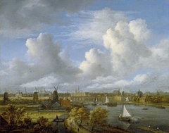 View on the Amstel Looking towards Amsterdam by Jacob van Ruisdael