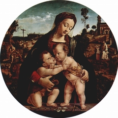 Virgin and Child with Infant John the Baptist by Piero di Cosimo