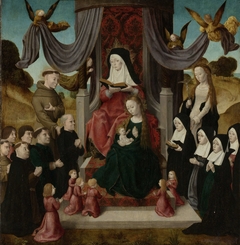Virgin and Child with Saint Anne and Saints Francis and Lidwina, with Donors (Anna Selbdritt) by Master of the Saint John Panels