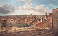 Vista dalla Villa Malta a Roma, a ovest by Johann Christian Reinhart