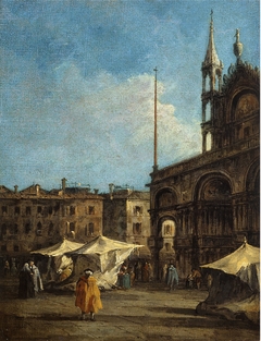 Vue de la place Saint-Marc, à Venise by Francesco Guardi