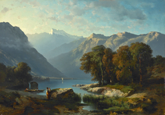 Vue du Lac de Genève by Alexandre Calame