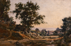 Vue prise à Pénalé près de Tréboul by Emmanuel Lansyer