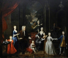 Walter Aston, 4th Lord Aston, His Wife Mary and Their Seven Children. by Richard van Bleeck