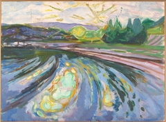 Waves against the Shore by Edvard Munch