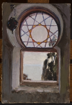 Window of the Bakhchi-Dere villa in Yalta. From the journey to Crimea by Jan Ciągliński