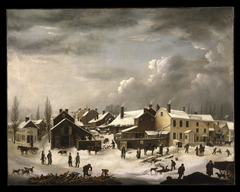 Winter Scene in Brooklyn by Francis Guy
