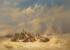 A Caravan overtaken by a Storm in the Desert by Niels Simonsen