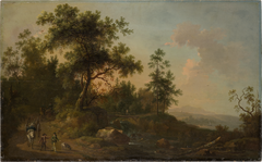 A Horsecart Leaving a Forest by Wilhelm Friedrich Hirt