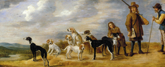 A Hunter with Eight Hounds by David Teniers the Younger