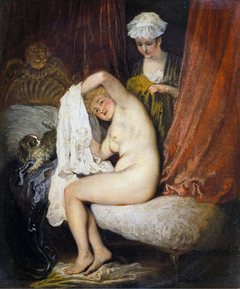 A Lady at her Toilet by Jean-Antoine Watteau