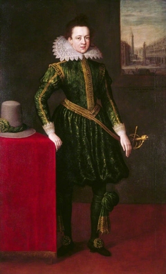 A Young Nobleman, said to be Sir William Paget, 5th Baron Paget of Beaudesert (1609-1678) by attributed to Leandro Bassano