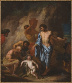 Acoetes vindt Bacchus op het eiland Chios by Gerard de Lairesse