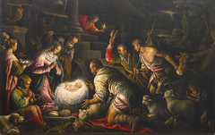 Adoration of the Shepherds by Leandro Bassano