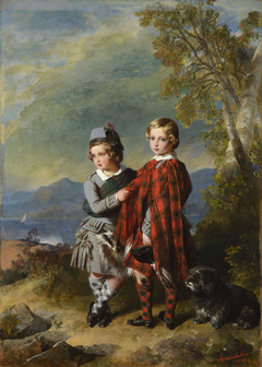 Albert Edward, Prince of Wales, with Prince Alfred by Franz Xaver Winterhalter
