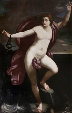 Andromeda chained to the Rock by after Guido Reni