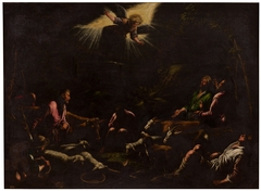 Angels announcing to the shepherds the Birth of Jesus by Jacopo Bassano