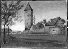 Ansicht von Gelnhausen - Der Turm I by Carl Freiherr von Pidoll zu Quintenbach