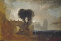 Archway with Trees by the Sea; Sketch for ‘The Parting of Hero and Leander’ by J. M. W. Turner