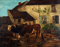 At the Water Trough by Gustave Courbet