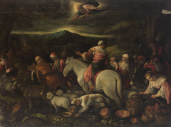 Aufbruch Abrahams ins gelobte Land by Leandro Bassano