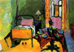 Bedroom in Aintmillerstrasse by Wassily Kandinsky