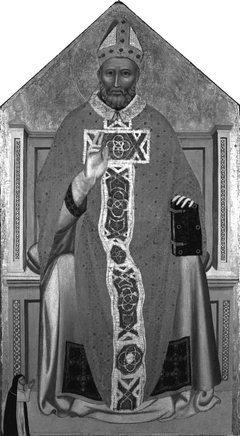 Bishop Saint Enthroned by Allegretto Nuzi
