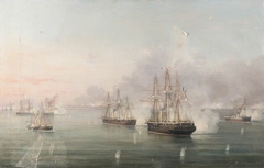 Bombardment of Alexandria, 11 July 1882 by Antonio de Simone the Elder