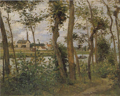 Bords de l'Oise à Pontoise by Camille Pissarro