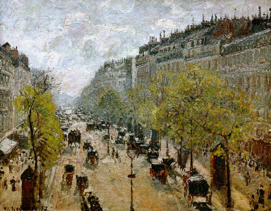 Boulevard Montmarte, in Spring - Boulevard Montmartre, au Printemps