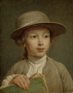 Boy with a Drawing Book