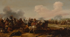 Cavalry Battle Between Dutch and Spanish Troops by Jan Martszen de Jonge