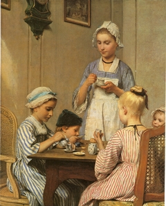 Children at Breakfast by Albert Anker