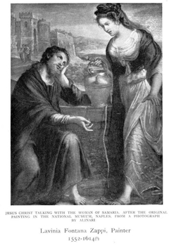 Christ and the woman of Samaria by Lavinia Fontana