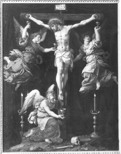 Christus am Kreuz mit Engeln
