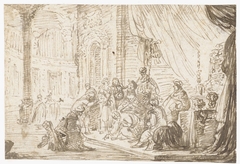 Christus en de overspelige vrouw by Jacob de Wet II