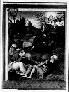 Christus en zijn apostelen op de olijfberg by Anonymous