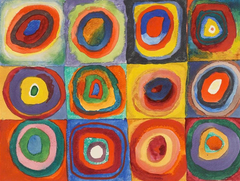 Color Study, Squares with Concentric Circles by Wassily Kandinsky