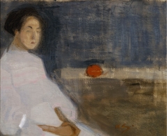 Costume Picture I (Girl with Orange, The Baker's Daughter) by Helene Schjerfbeck