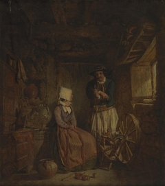 Cottage interior by Alfred Provis