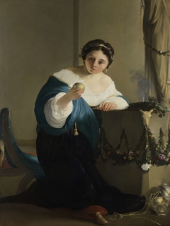 Cydippe with the Apple of Acontius by Paulus Bor